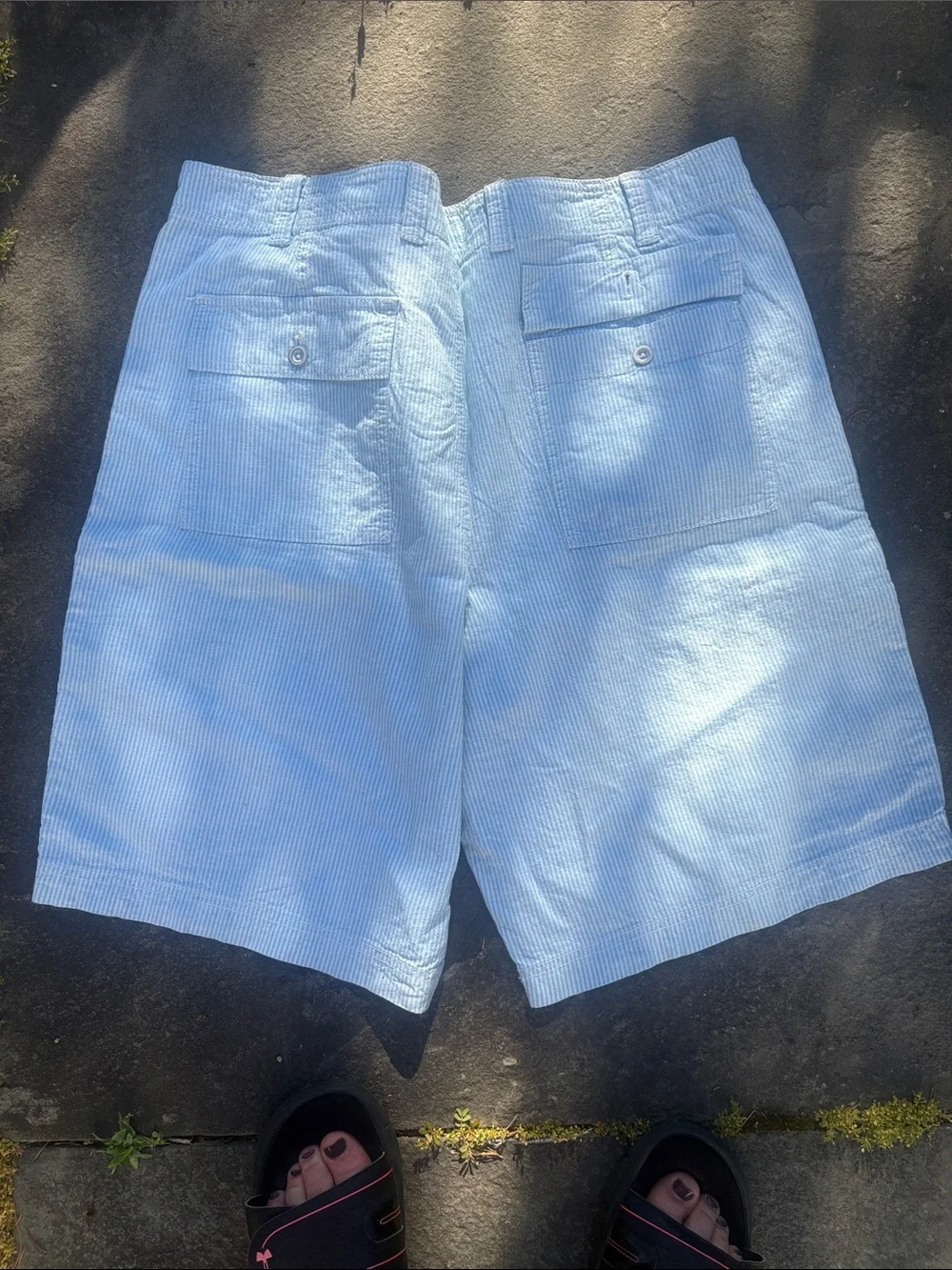 G.H. Bass & Co. Light Blue Flat Front Shorts